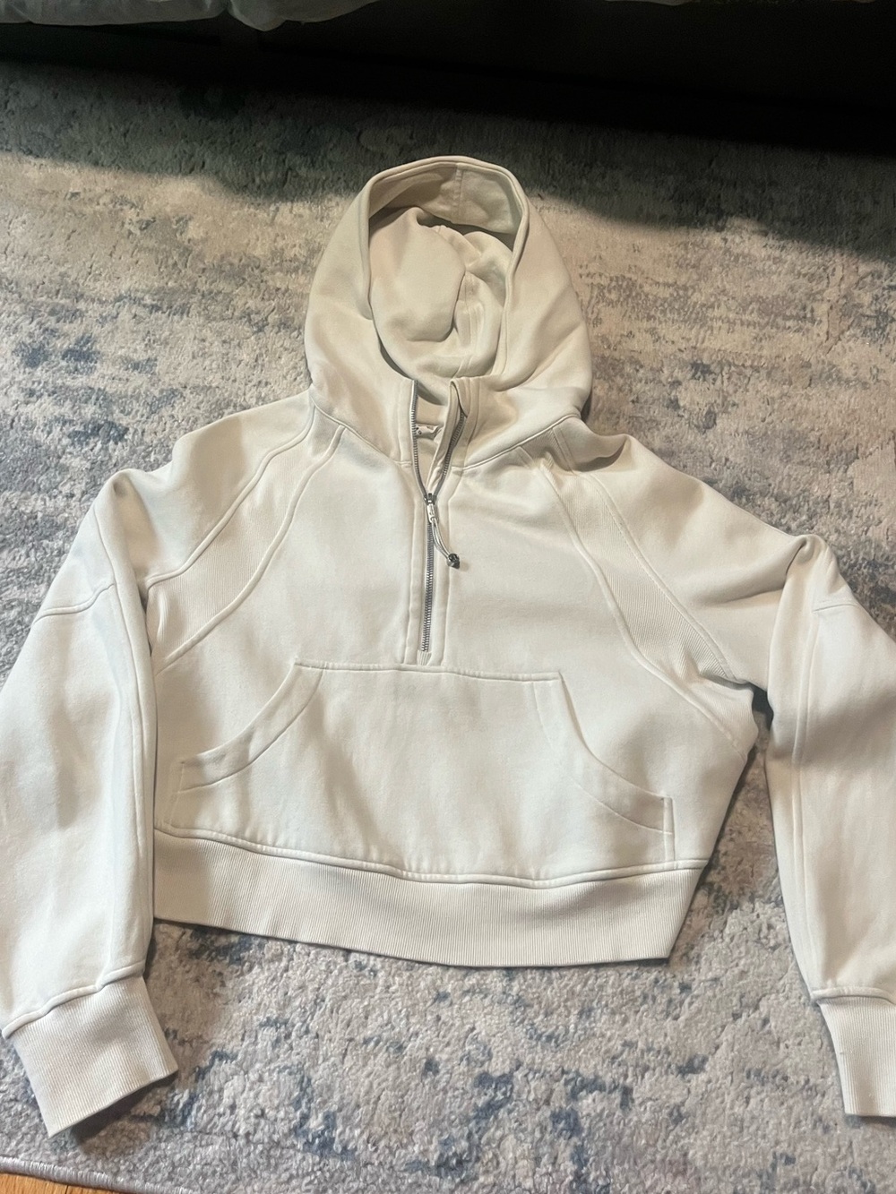 lululemon acuba half-Zip Hoodie - Bone
